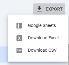 Export limited data from GSC