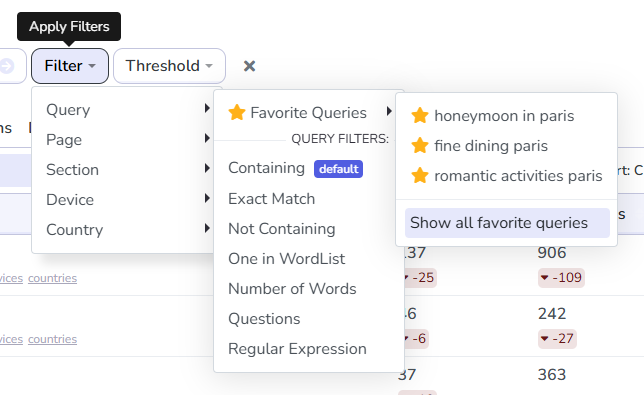 Find favorites in the Data Explorer.